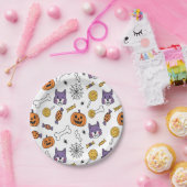 Spooky Werewolf Halloween Vibes Pappteller (Party)