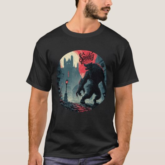 Spooky Werewolf T-Shirt (Vorderseite)