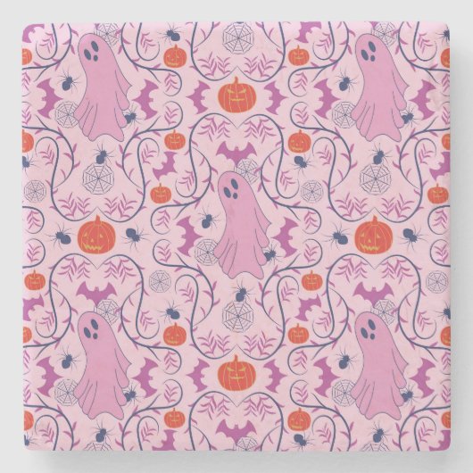 Spooky Whimsy Steinuntersetzer (Vorderseite)