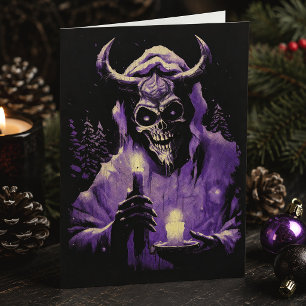 Spooky Winter Horror Devil Feiertagskarte