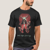 Spooky Winter Horror Devil Occult T-Shirt (Vorderseite)