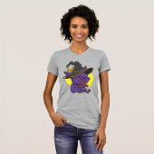 Spooky Witch Bat Cartoon T-Shirt (Vorne ganz)