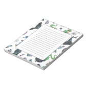 Spooky Witch Pattern Notizblock (Rotiert)