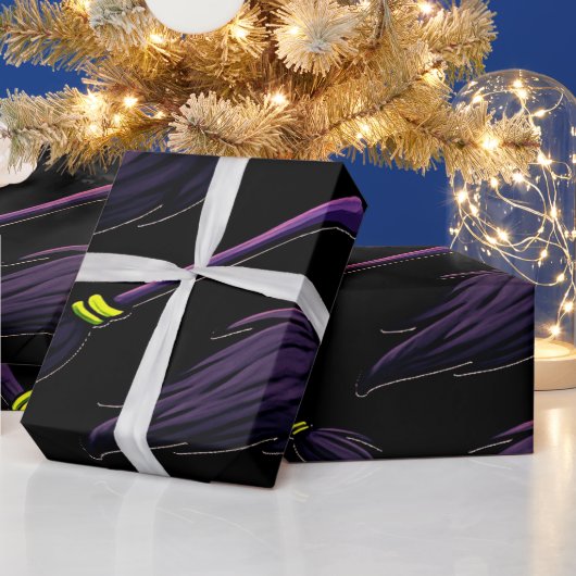 Spooky Witch Wrapping Paper Niedlich Geschenkpapier (Feiertage)