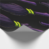 Spooky Witch Wrapping Paper Niedlich Geschenkpapier (Ecke)