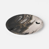 Spooky Witching Stunden Halloween-Party Einladung Pappteller (Schrägansicht)