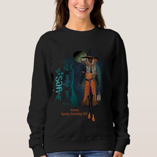 Spooky Witchy 30. Geburtstag Halloween Sweatshirt (Vorderseite)