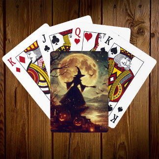 Spooky Witz Full Moon Halloween Spielkarten