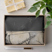 Spooky Witz & Graveyard Silhouetten Seidenpapier (Geschenk)