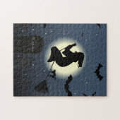 Spooky Witz und Fledermäuse Puzzle (Horizontal)