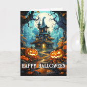 Spooky Woelling Happy Halloween Karte (Vorderseite)