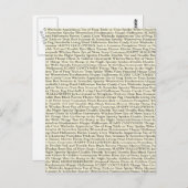 Spooky Words Postcard Postkarte (Vorne/Hinten)