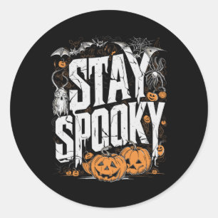 Spooky Zitat Halloween Kaffee Funny Bekleid Runder Aufkleber