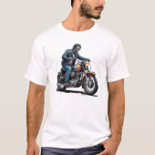 Spooky Zombie Biker Classic Motorcycle T-Shirt (Vorderseite)