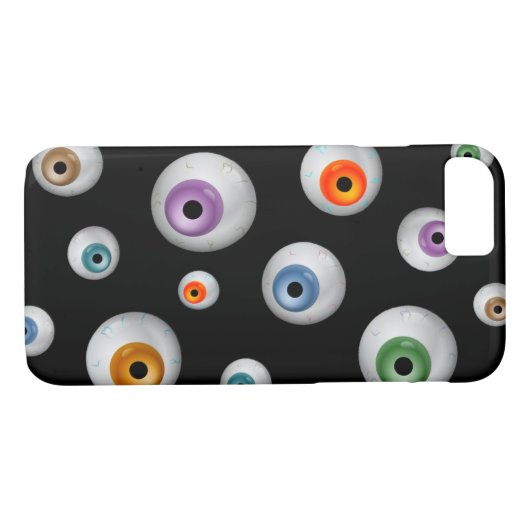 Spooky Zombie Bloodshot Eyeballs Black Case-Mate iPhone Hülle (Rückseite (Horizontal))