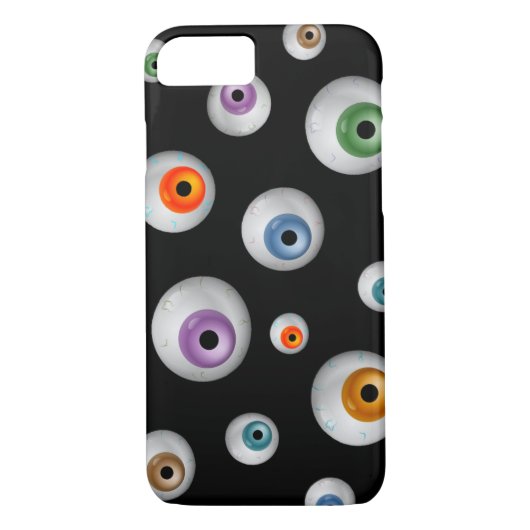Spooky Zombie Bloodshot Eyeballs Black Case-Mate iPhone Hülle (Rückseite)