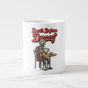Spooky Zombie Coffee Lover Halloween Jumbo-Tasse
