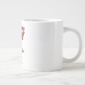 Spooky Zombie Coffee Lover Halloween Jumbo-Tasse (Rechts)