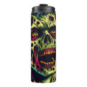 Spooky Zombie Comic Pop Kunst Thermosbecher (Vorderseite)