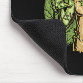 Spooky Zombie Funny Halloween Beängstigend Zombie Mousepad (Ecke)