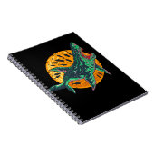 Spooky Zombie Hai Halloween Sea Creature Notizblock (Rechte Seite)