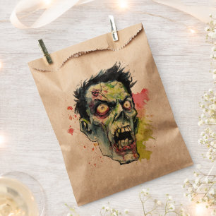 Spooky Zombie Halloween Favor Bags Geschenktütchen