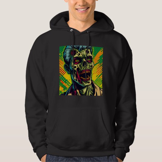 Spooky Zombie Halloween-Party Hoodie (Vorderseite)