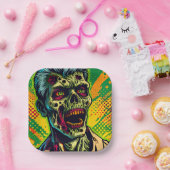 Spooky Zombie Halloween-Party Pappteller (Party)
