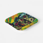 Spooky Zombie Halloween-Party Pappteller (Gewinkelt)