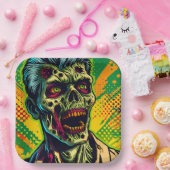Spooky Zombie Halloween-Party Pappteller (Party)