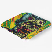 Spooky Zombie Halloween-Party Pappteller (Gewinkelt)