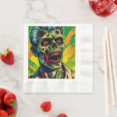 Spooky Zombie Halloween-Party Serviette (Beispiel)