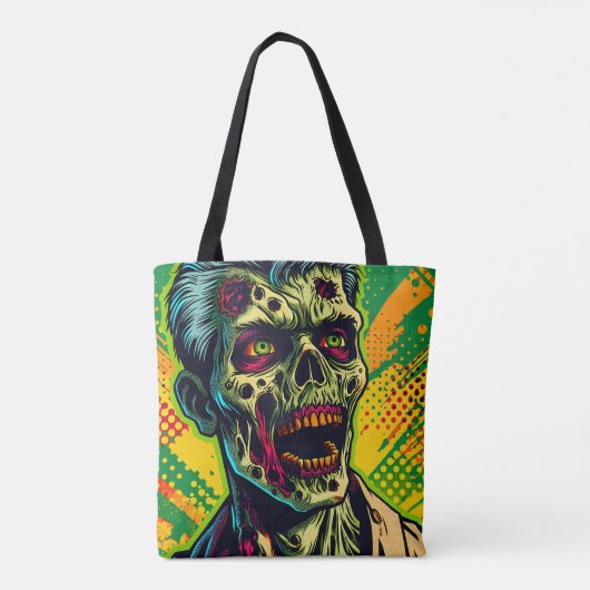 Spooky Zombie Halloween-Party Tasche (Rückseite)