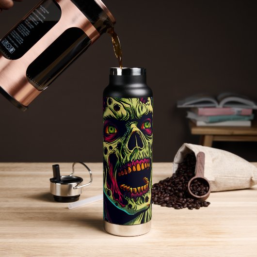 Spooky Zombie Halloween-Party Trinkflasche (Kaffee)