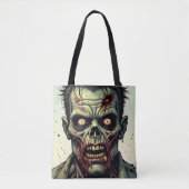 Spooky Zombie Halloween Tasche (Vorderseite)
