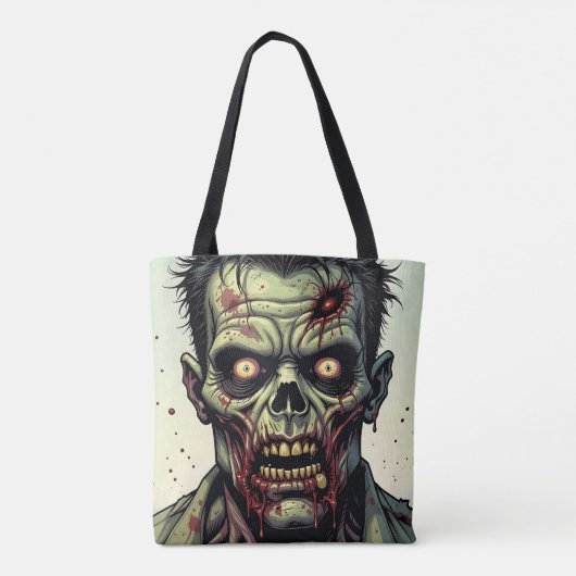 Spooky Zombie Halloween Tasche (Rückseite)
