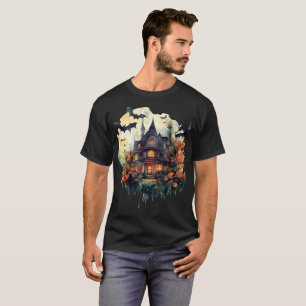 Spooky Zuhause Design T-Shirt