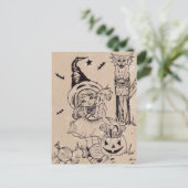 Spookylicious Candy Halloween Postcard Postkarte (Stehend Vorderseite)