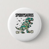 Spookysaurus Halloween Dinosaur T-Rex Button (Vorderseite)