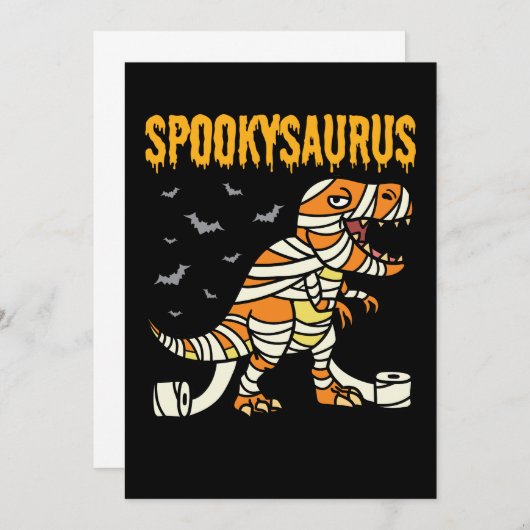 Spookysaurus Halloween Spooky T Rex Dinosaurier Einladung