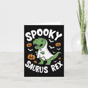 Spookysaurus Rex Funny Halloween Outdoor Kostüme Karte