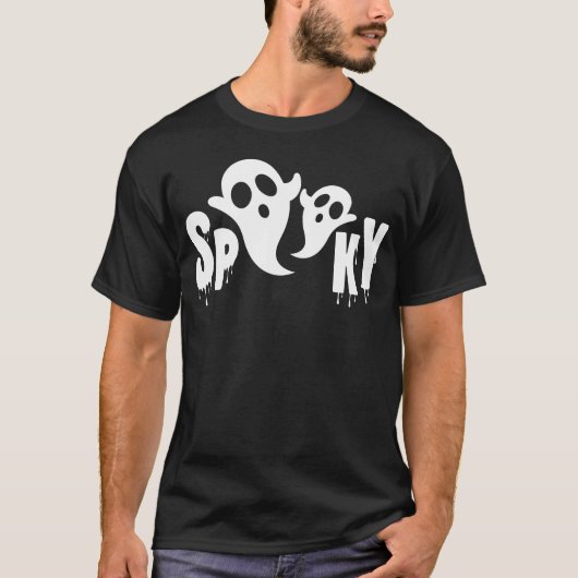 Spookyshirt für Halloween-Mädchen T-Shirt (Vorderseite)