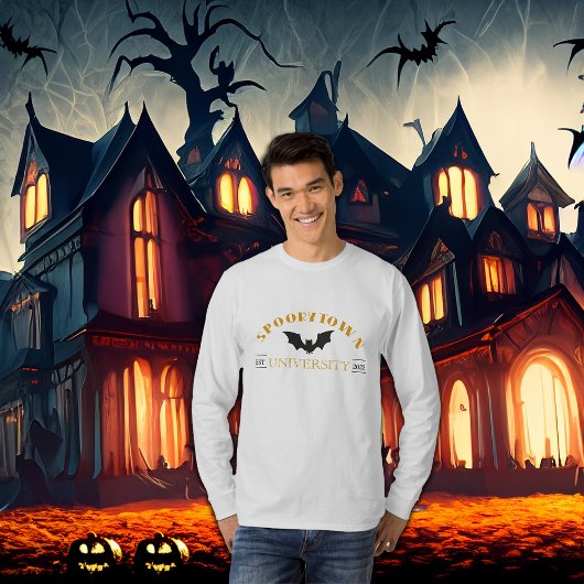 Spookytown University Halloween Long Sleeve T-Shirt