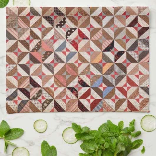 Spool quilt Küche Handtücher (Gefaltet)