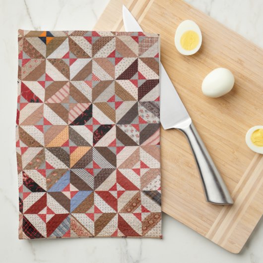 Spool quilt Küche Handtücher (Viertel Falte)