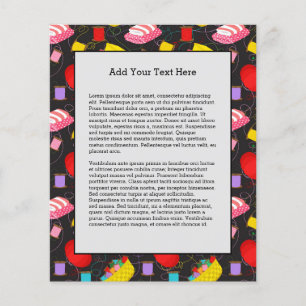 Spools Nähen Threads Buttone Decken Seamstress Flyer