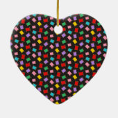 Spools NähThreads Black Dressmaker Seamstress Keramik Ornament (Hinten)