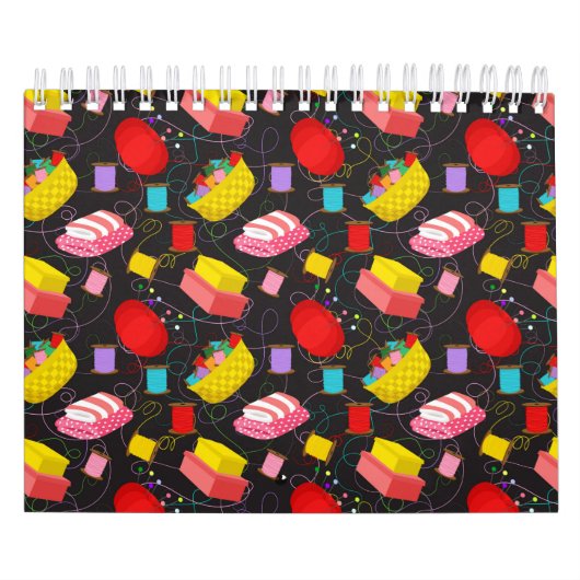 Spools Sewing Threads Pins Blankets Seamstress Kalender (Titelbild)