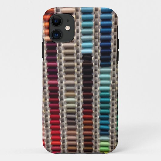 Spools von Nähthread Quilter Seamstress Fall Case-Mate iPhone Hülle (Rückseite)