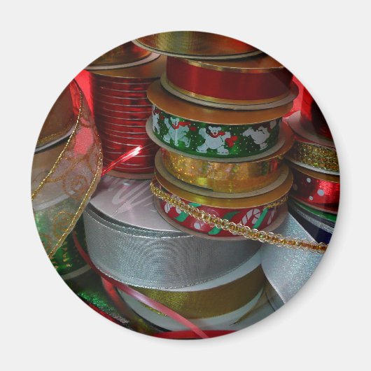 Spools von Weihnachten Weihnachtsfeiertag Rot und  Magnet (Vorne)